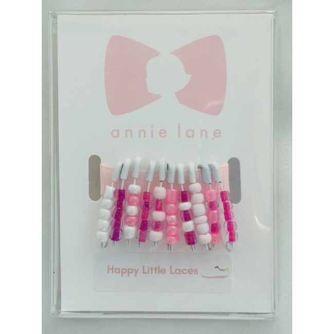 Shoelace Pin Set, small pinks