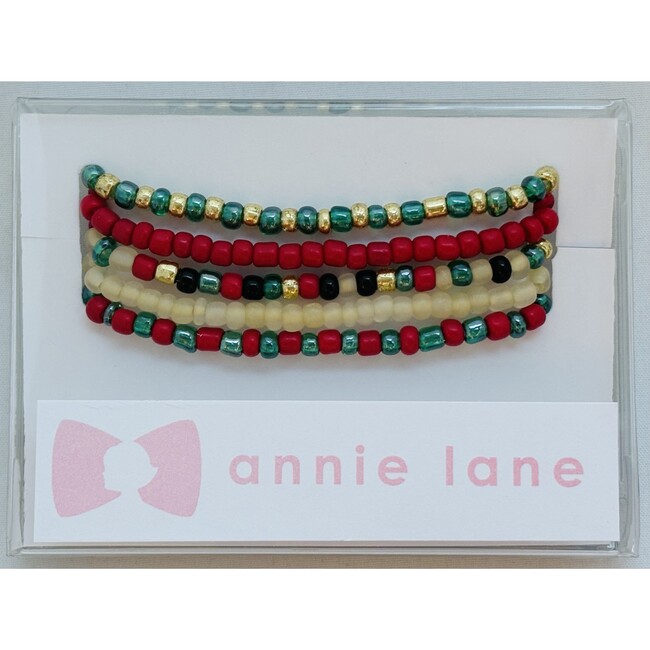 Set of Five Bracelets, Holiday Warm