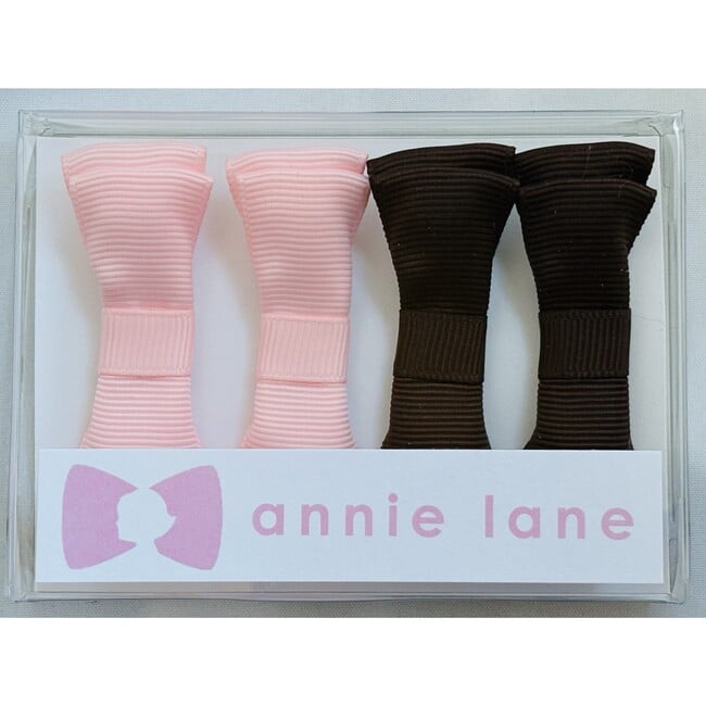 Four Bows Box Set, Pink/brown
