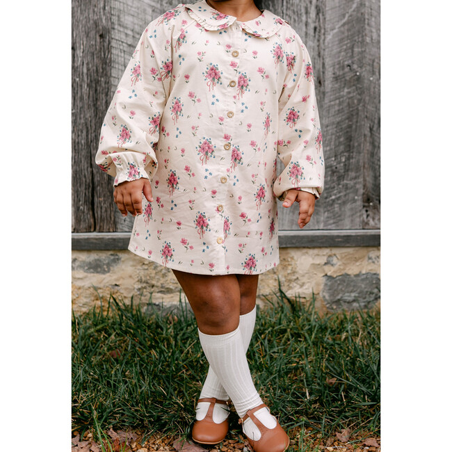 Goldie Long Sleeve Dress, Floral Bouquet