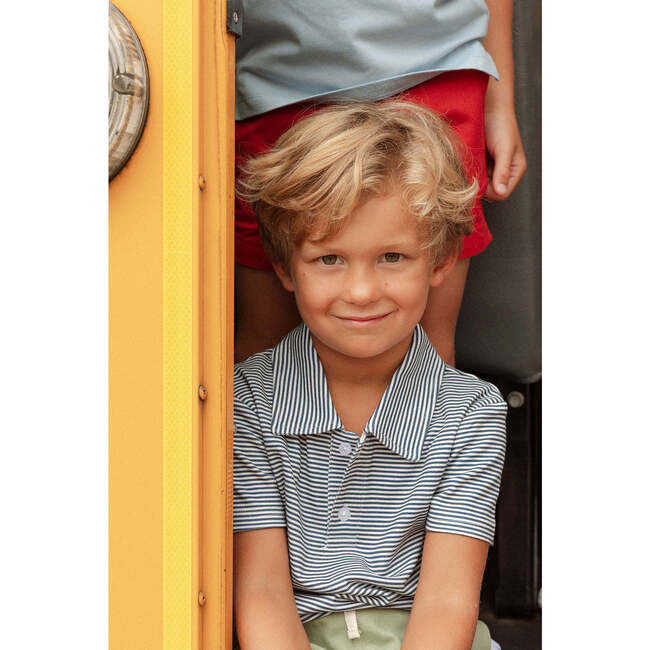 Archie Polo, Navy Stripes