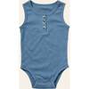 Henley Tank Onesie, Navy - Onesies - 1 - thumbnail