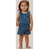 Henley Tank Onesie, Navy - Onesies - 2