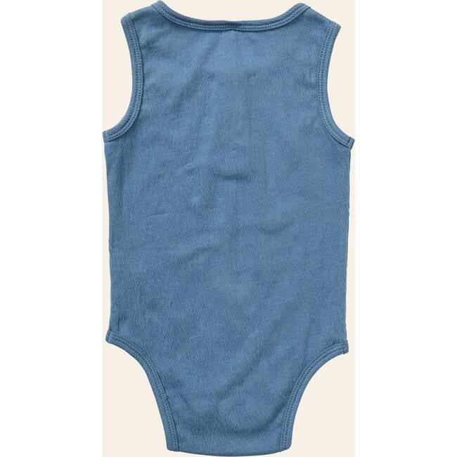Henley Tank Onesie, Navy - Onesies - 3