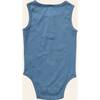 Henley Tank Onesie, Navy - Onesies - 3