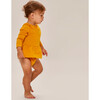 Claysburg Onesie With Ruffled Skirt, Golden Orange - Bodysuits - 2 - thumbnail