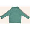 Half Zip Sweatshirt, Green - Sweatshirts - 3 - thumbnail