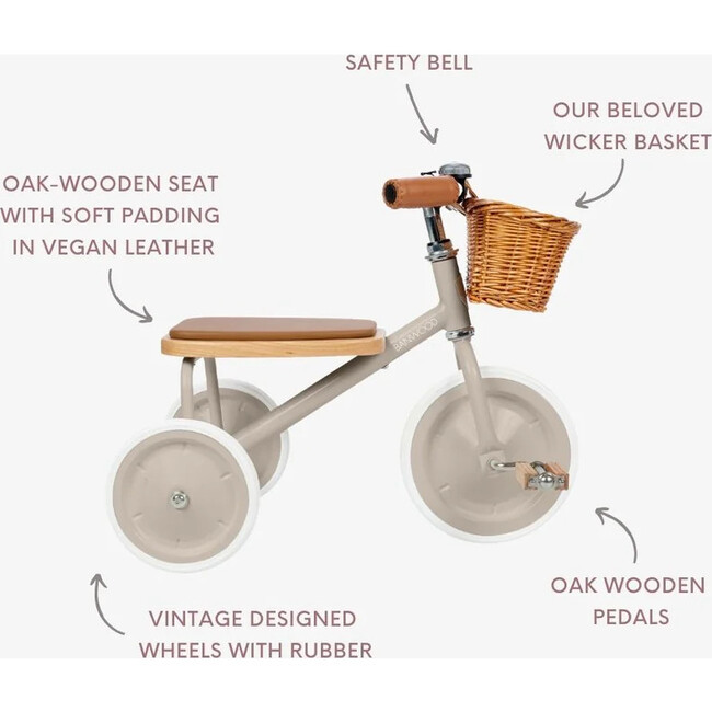 BANWOOD TRIKE BEIGE - Tricycles - 3