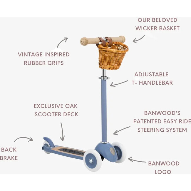 BANWOOD SCOOTER BLUE - Scooters - 3