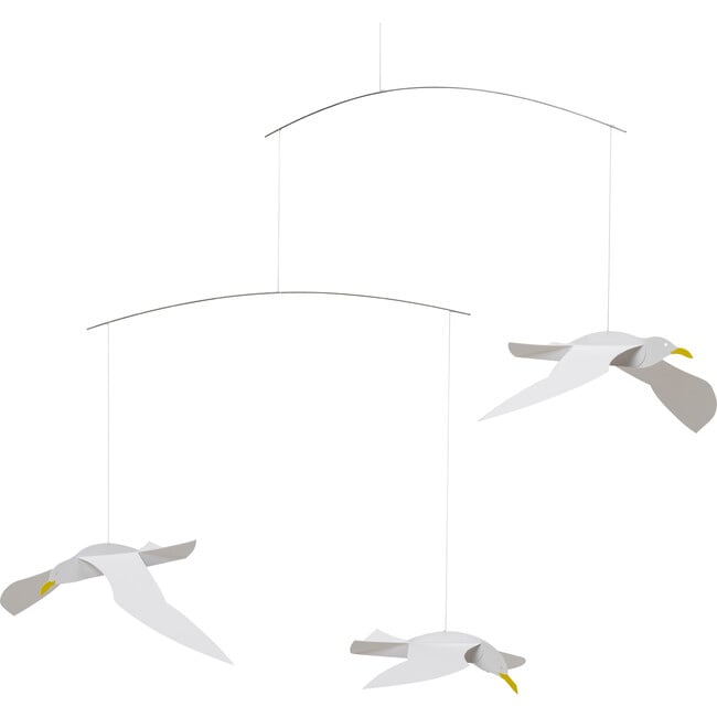 Soaring Seagull Mobile, White