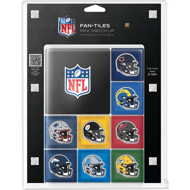 NFL 33-Piece Team Mini Match-Up Magnetic Tile Set