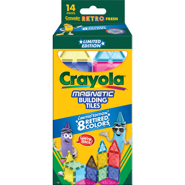 Crayola Retro Magnetic Tiles 14pc