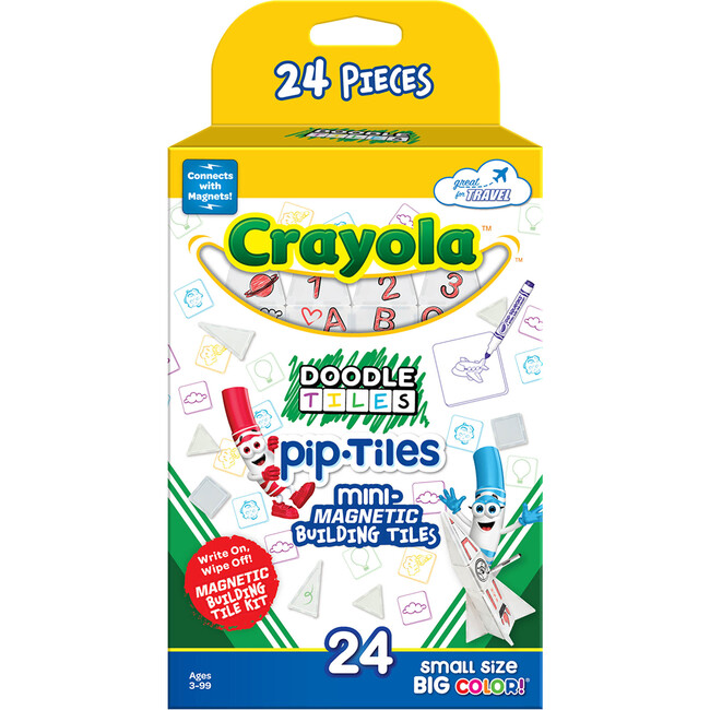 Crayola Doodle PIP Mini Magnetic Tiles 24pc