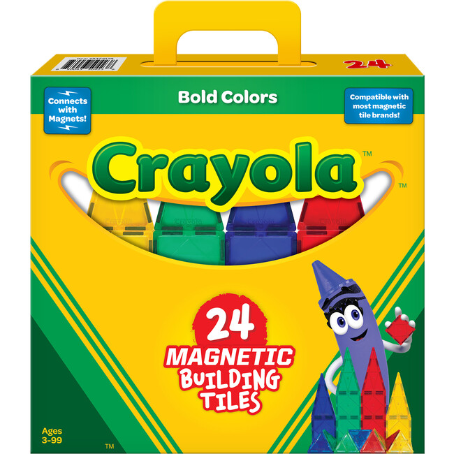 Crayola Bold Magnetic Tiles 24pc