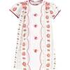 Poinsettia Girl Dress, White - Dresses - 1 - thumbnail