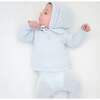 Knit Baby Boy Sweater & Stockings Set, Light Blue - Mixed Apparel Set - 2 - thumbnail