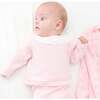 Knit Baby Girl Sweater & Stockings Set, Pink - Mixed Apparel Set - 2
