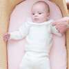 Knit Baby Girl Sweater & Stockings Set, Ivory - Mixed Apparel Set - 3 - thumbnail