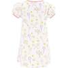 Sofia Racket Print Swing Dress, White - Dresses - 5 - thumbnail