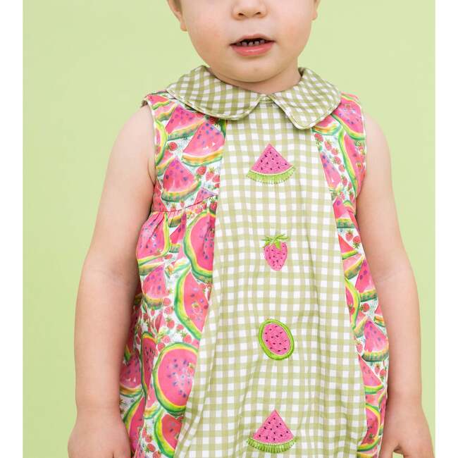 Mason Boy Bubble, Green - Rompers - 4