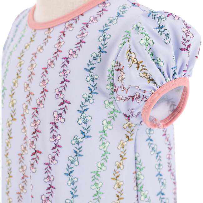 Sofia Bloom Print Swing Dress, Blue - Dresses - 5