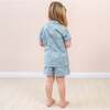 Margaret Girl Pajama Set, Blue - Pajamas - 6 - thumbnail
