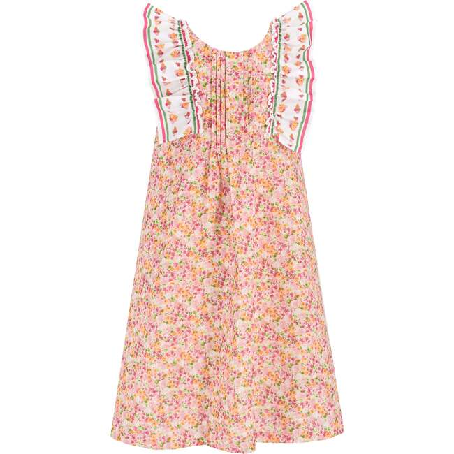 Goldie Big Girl Dress, Orange - Dresses - 1