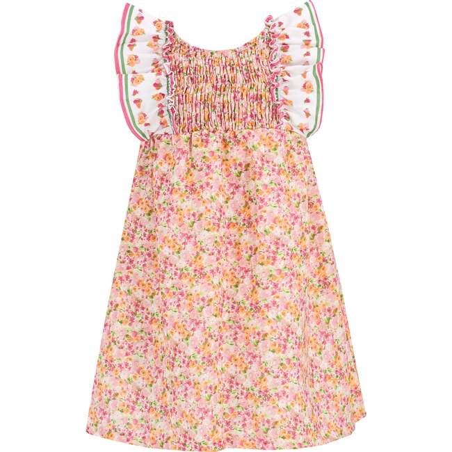 Goldie Girl Dress, Orange - Dresses - 1