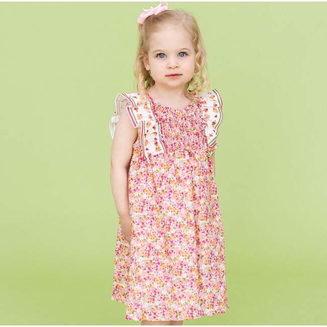 Goldie Girl Dress, Orange - Dresses - 2