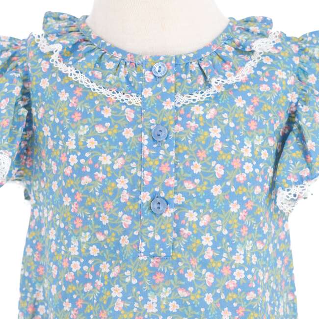 Everly Nightgown, Blue - Pajamas - 3