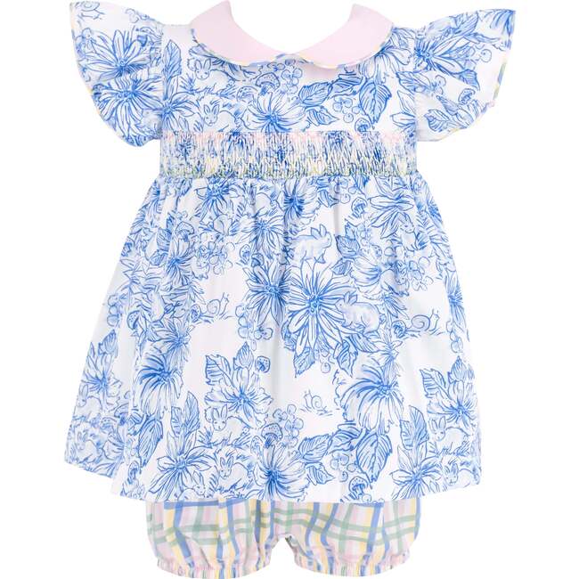 Beatrix Girl Set, Blue - Dresses - 1
