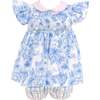 Beatrix Girl Set, Blue - Dresses - 1 - thumbnail