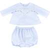 Baby's First Shirt & Bloomers, Light Blue - Mixed Apparel Set - 1 - thumbnail