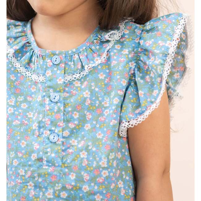 Everly Nightgown, Blue - Pajamas - 5