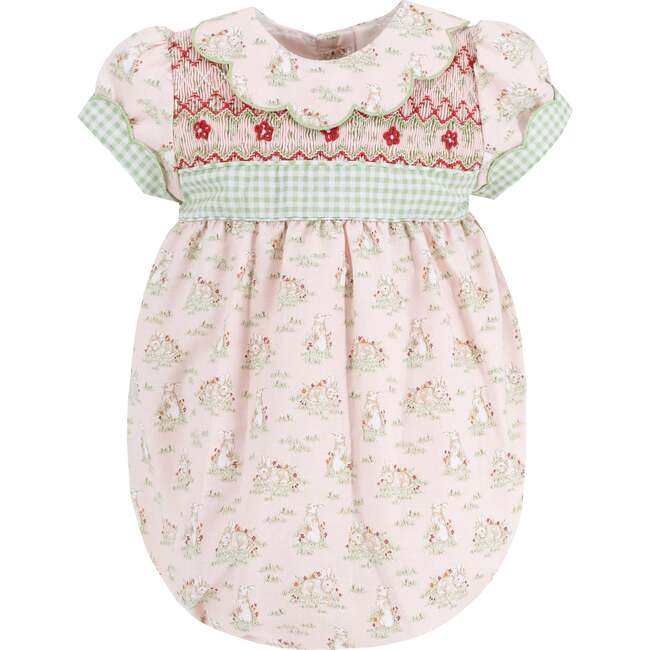 Anna Girl Bubble, Pink - Dresses - 1