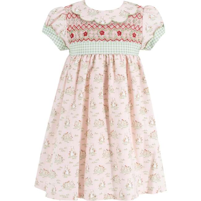 Anna Girl Dress, Pink - Dresses - 1