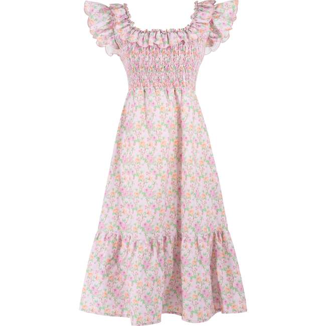 Women's Peony Dress, Pink - Dresses - 1