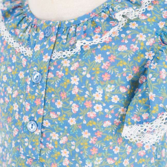 Everly Nightgown, Blue - Pajamas - 7