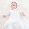 Baby Gown With Bonnet, White - Nightgowns - 2 - thumbnail