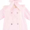 Baby Gown with Bonnet, Pink - Nightgowns - 3