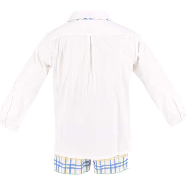 Benny Long Sleeve Boy Set, Blue - Mixed Apparel Set - 6