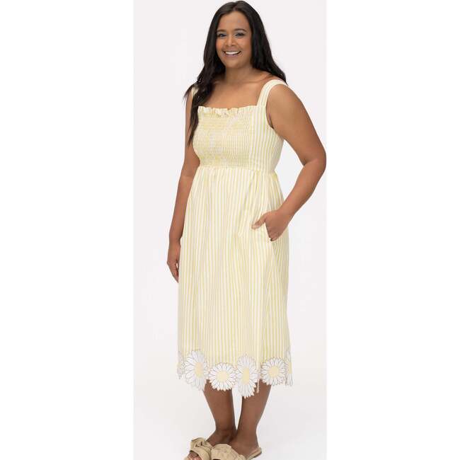Women's Sunflower Dress, Yellow - Dresses - 2