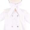 Baby Gown With Bonnet, White - Nightgowns - 3 - thumbnail