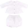 Baby's First Shirt & Bloomers, White - Mixed Apparel Set - 5 - thumbnail