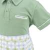 Gardener Boy Polo Set, Green - Mixed Apparel Set - 4