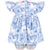 Beatrix Girl Set, Blue - Dresses - 7 - thumbnail