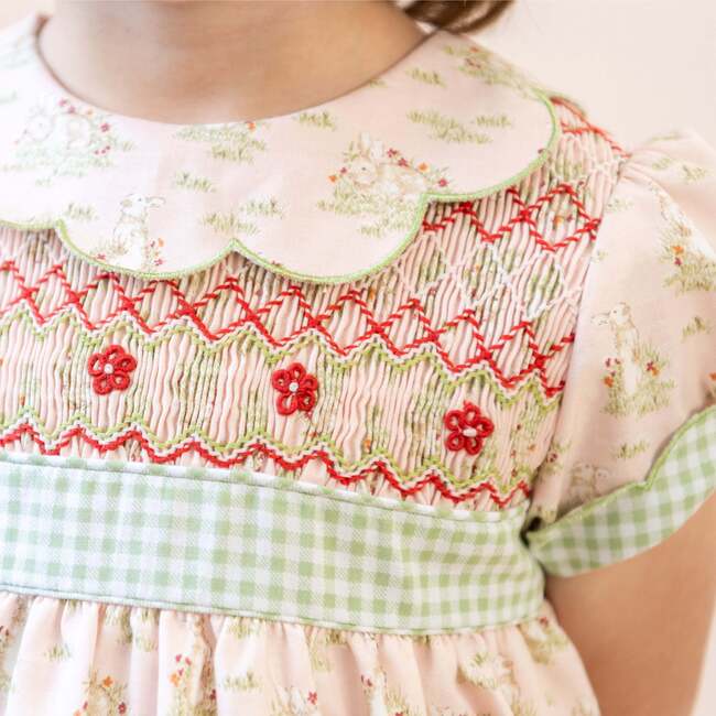 Anna Girl Dress, Pink - Dresses - 5