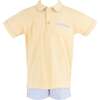 Sunflower Boy Polo Set, Yellow - Mixed Apparel Set - 1 - thumbnail