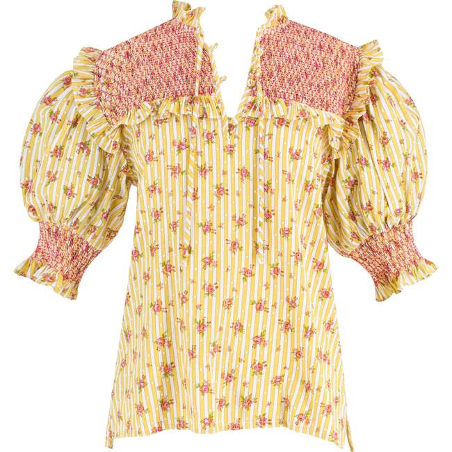 Rosa Gialla Women's Shirt, Yellow - Dresses - 1