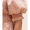Women's Bonjour Dress, Peach Floral - Dresses - 4 - thumbnail